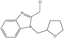 2-(chloromethyl)-1-(oxolan-2-ylmethyl)-1H-1,3-benzodiazole 结构式