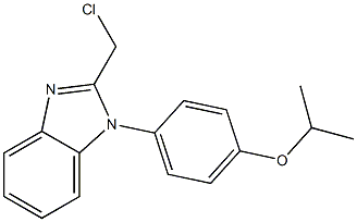 2-(chloromethyl)-1-[4-(propan-2-yloxy)phenyl]-1H-1,3-benzodiazole 结构式