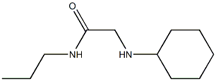 2-(cyclohexylamino)-N-propylacetamide 结构式