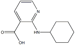 2-(cyclohexylamino)pyridine-3-carboxylic acid 结构式