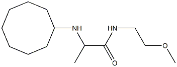 2-(cyclooctylamino)-N-(2-methoxyethyl)propanamide 结构式