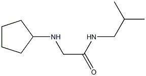 2-(cyclopentylamino)-N-(2-methylpropyl)acetamide 结构式