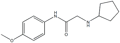 2-(cyclopentylamino)-N-(4-methoxyphenyl)acetamide 结构式