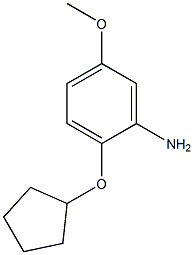 2-(cyclopentyloxy)-5-methoxyaniline 结构式