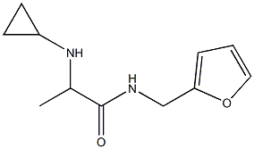2-(cyclopropylamino)-N-(furan-2-ylmethyl)propanamide 结构式