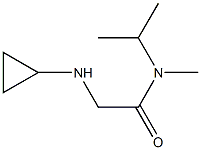 2-(cyclopropylamino)-N-methyl-N-(propan-2-yl)acetamide 结构式