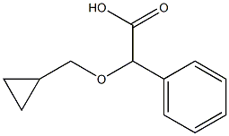 2-(cyclopropylmethoxy)-2-phenylacetic acid 结构式