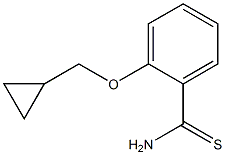 2-(cyclopropylmethoxy)benzene-1-carbothioamide 结构式