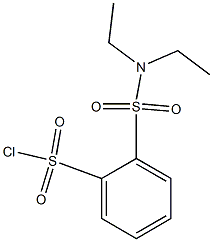 2-(diethylsulfamoyl)benzene-1-sulfonyl chloride 结构式