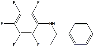 2,3,4,5,6-pentafluoro-N-(1-phenylethyl)aniline 结构式