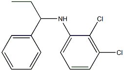 2,3-dichloro-N-(1-phenylpropyl)aniline 结构式