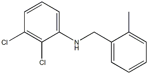 2,3-dichloro-N-[(2-methylphenyl)methyl]aniline 结构式