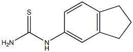 2,3-DIHYDRO-1H-INDEN-5-YLTHIOUREA 结构式