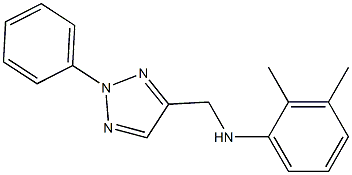 2,3-dimethyl-N-[(2-phenyl-2H-1,2,3-triazol-4-yl)methyl]aniline 结构式