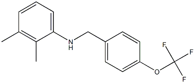 2,3-dimethyl-N-{[4-(trifluoromethoxy)phenyl]methyl}aniline 结构式