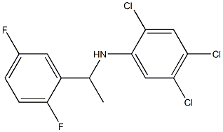 2,4,5-trichloro-N-[1-(2,5-difluorophenyl)ethyl]aniline 结构式