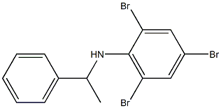 2,4,6-tribromo-N-(1-phenylethyl)aniline 结构式