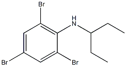 2,4,6-tribromo-N-(pentan-3-yl)aniline 结构式