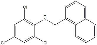 2,4,6-trichloro-N-(naphthalen-1-ylmethyl)aniline 结构式