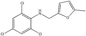 2,4,6-trichloro-N-[(5-methylfuran-2-yl)methyl]aniline 结构式