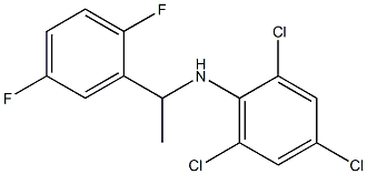 2,4,6-trichloro-N-[1-(2,5-difluorophenyl)ethyl]aniline 结构式