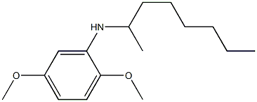2,5-dimethoxy-N-(octan-2-yl)aniline 结构式