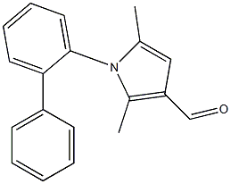 2,5-dimethyl-1-(2-phenylphenyl)-1H-pyrrole-3-carbaldehyde 结构式