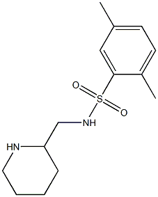 2,5-dimethyl-N-(piperidin-2-ylmethyl)benzene-1-sulfonamide 结构式