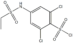 2,6-dichloro-4-[(ethylsulfonyl)amino]benzenesulfonyl chloride 结构式