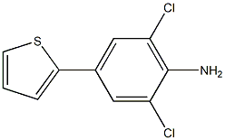 2,6-dichloro-4-thien-2-ylaniline 结构式