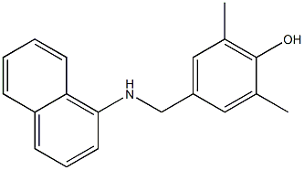 2,6-dimethyl-4-[(naphthalen-1-ylamino)methyl]phenol 结构式