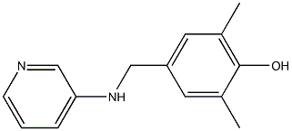 2,6-dimethyl-4-[(pyridin-3-ylamino)methyl]phenol 结构式