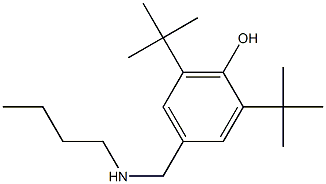 2,6-di-tert-butyl-4-[(butylamino)methyl]phenol 结构式