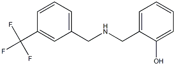 2-[({[3-(trifluoromethyl)phenyl]methyl}amino)methyl]phenol 结构式