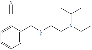 2-[({2-[bis(propan-2-yl)amino]ethyl}amino)methyl]benzonitrile 结构式