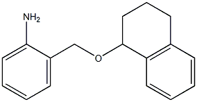 2-[(1,2,3,4-tetrahydronaphthalen-1-yloxy)methyl]aniline 结构式