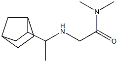 2-[(1-{bicyclo[2.2.1]heptan-2-yl}ethyl)amino]-N,N-dimethylacetamide 结构式