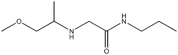 2-[(1-methoxypropan-2-yl)amino]-N-propylacetamide 结构式