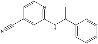 2-[(1-phenylethyl)amino]isonicotinonitrile 结构式