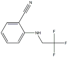 2-[(2,2,2-trifluoroethyl)amino]benzonitrile 结构式