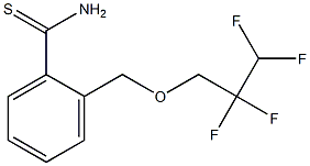 2-[(2,2,3,3-tetrafluoropropoxy)methyl]benzene-1-carbothioamide 结构式