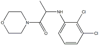 2-[(2,3-dichlorophenyl)amino]-1-(morpholin-4-yl)propan-1-one 结构式