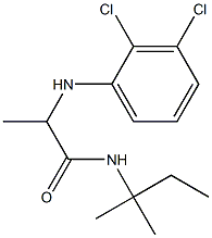 2-[(2,3-dichlorophenyl)amino]-N-(2-methylbutan-2-yl)propanamide 结构式