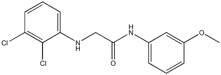 2-[(2,3-dichlorophenyl)amino]-N-(3-methoxyphenyl)acetamide 结构式