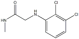 2-[(2,3-dichlorophenyl)amino]-N-methylacetamide 结构式