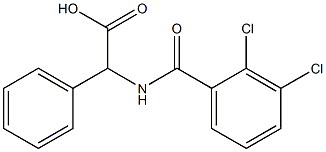 2-[(2,3-dichlorophenyl)formamido]-2-phenylacetic acid 结构式