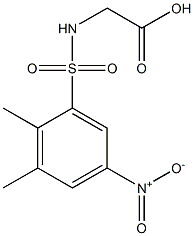 2-[(2,3-dimethyl-5-nitrobenzene)sulfonamido]acetic acid 结构式