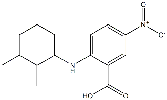 2-[(2,3-dimethylcyclohexyl)amino]-5-nitrobenzoic acid 结构式