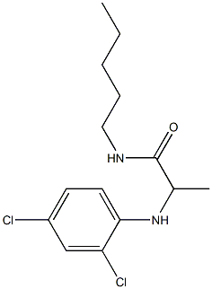 2-[(2,4-dichlorophenyl)amino]-N-pentylpropanamide 结构式