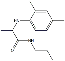 2-[(2,4-dimethylphenyl)amino]-N-propylpropanamide 结构式